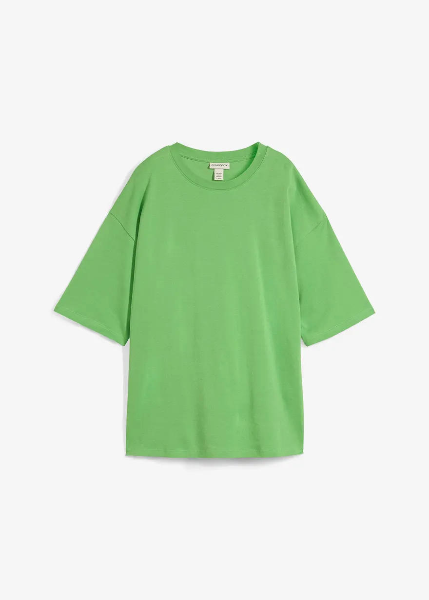Longshirt aus Interlock in grün von vorne - bonprix Longshirt aus Interlock in grün von vorne - bonprix