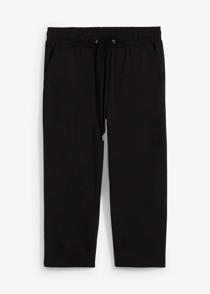 Sweathose aus Baumwoll-Stretch in schwarz von vorne - bonprix Sweathose aus Baumwoll-Stretch in schwarz von vorne - bonprix