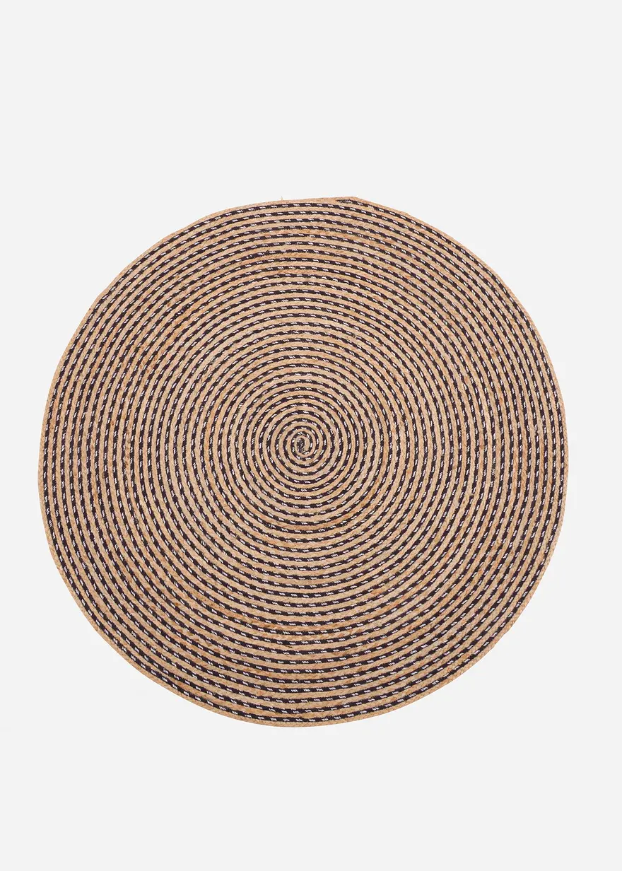Runder Kelim-Teppich in beige von vorne - bonprix Runder Kelim-Teppich in beige von vorne - bonprix