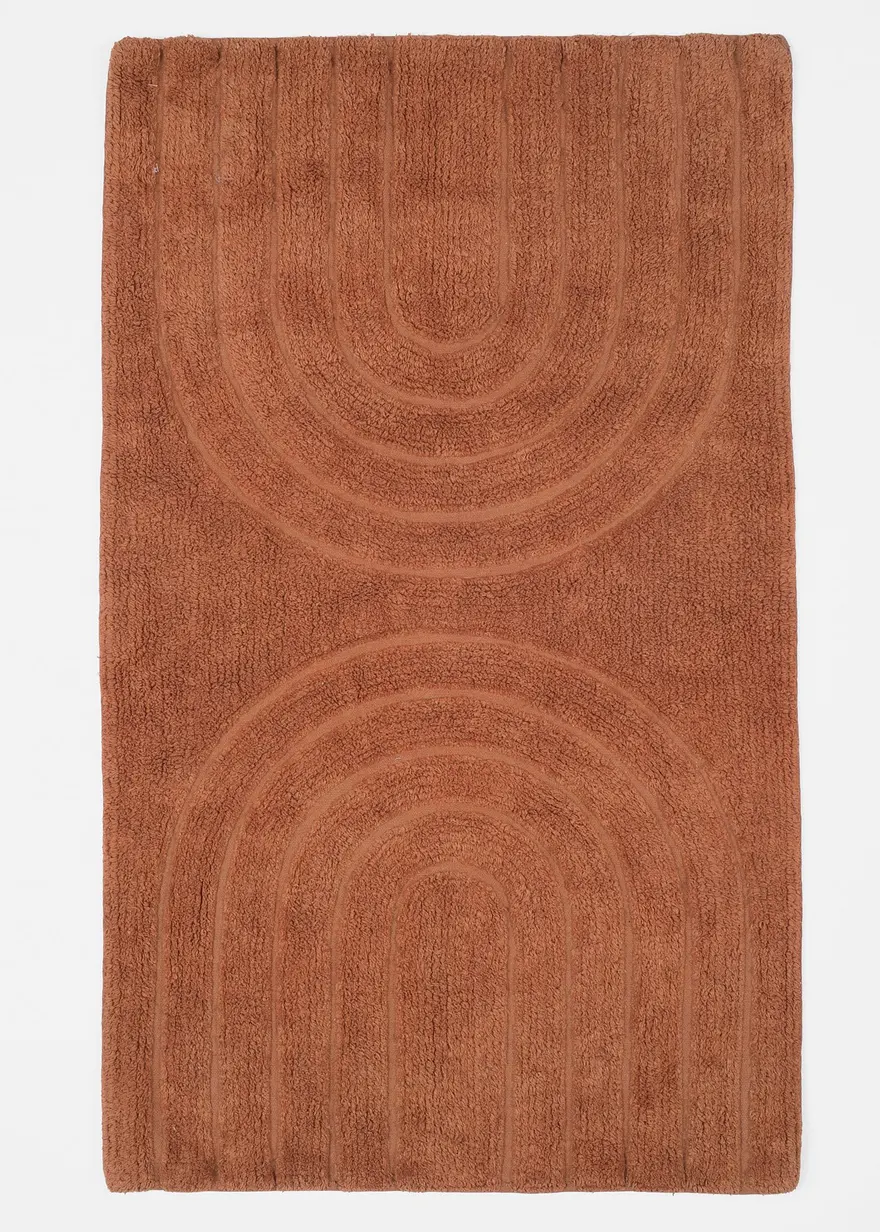 Badematte mit Hoch- Tief Effekt in orange - bonprix Badematte mit Hoch- Tief Effekt in orange - bonprix