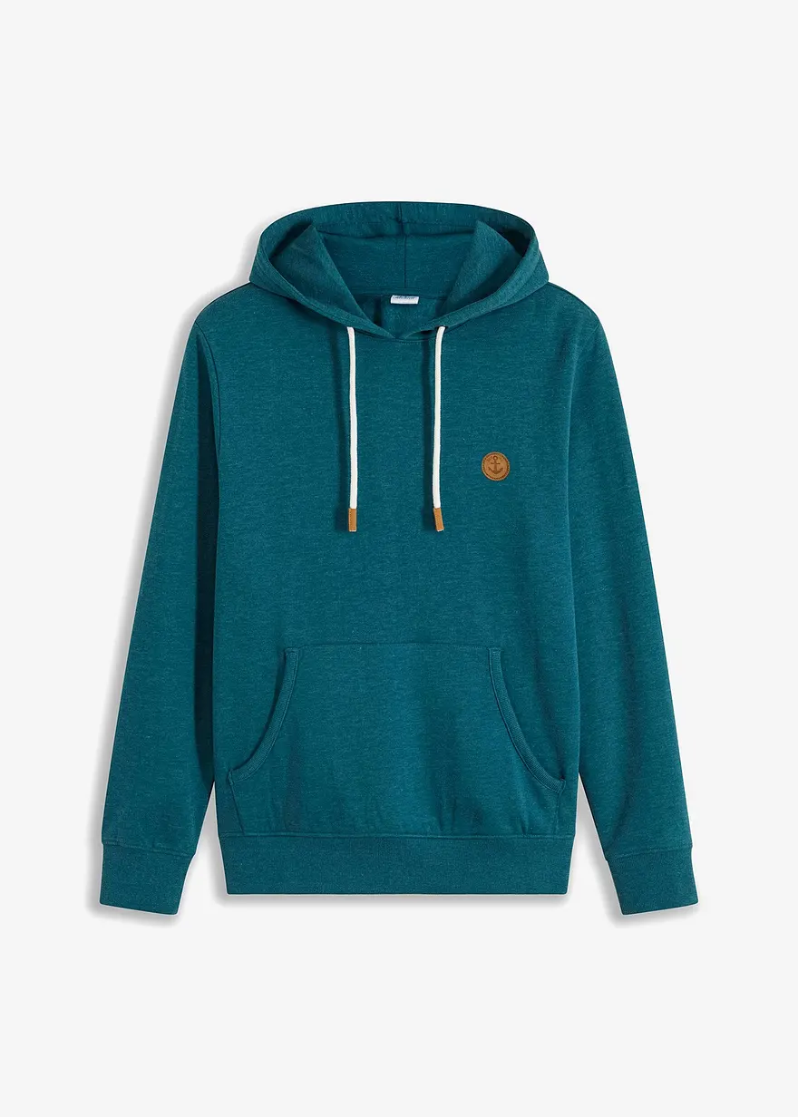 Hoodie in petrol von vorne - bonprix Hoodie in petrol von vorne - bonprix