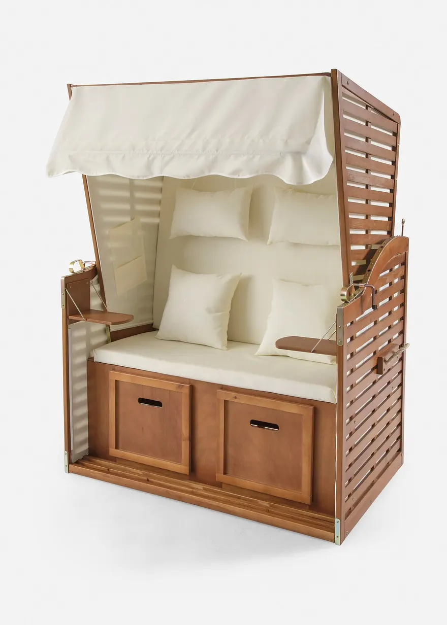 Strandkorb in beige von vorne - bonprix Strandkorb in beige von vorne - bonprix