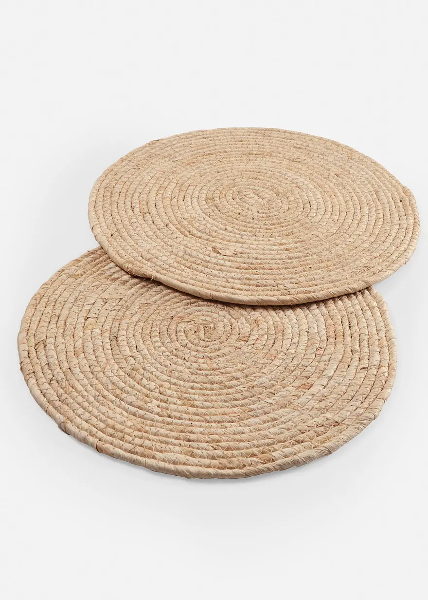 Platzset (2er Pack) in beige von vorne - bonprix Platzset (2er Pack) in beige von vorne - bonprix