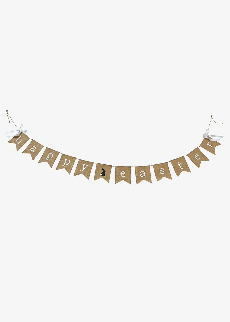 Girlande mit Happy Easter Schriftzug in beige - bpc living bonprix collection Girlande mit Happy Easter Schriftzug in beige - bpc living bonprix collection