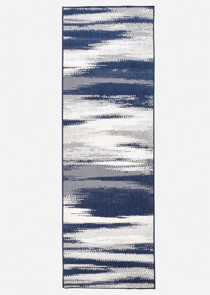 In-und Outdoor Wende-Teppich mit graphischer Musterung in blau - bonprix In-und Outdoor Wende-Teppich mit graphischer Musterung in blau - bonprix