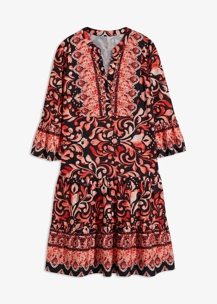 Tunika-Kleid in schwarz von vorne - bonprix Tunika-Kleid in schwarz von vorne - bonprix