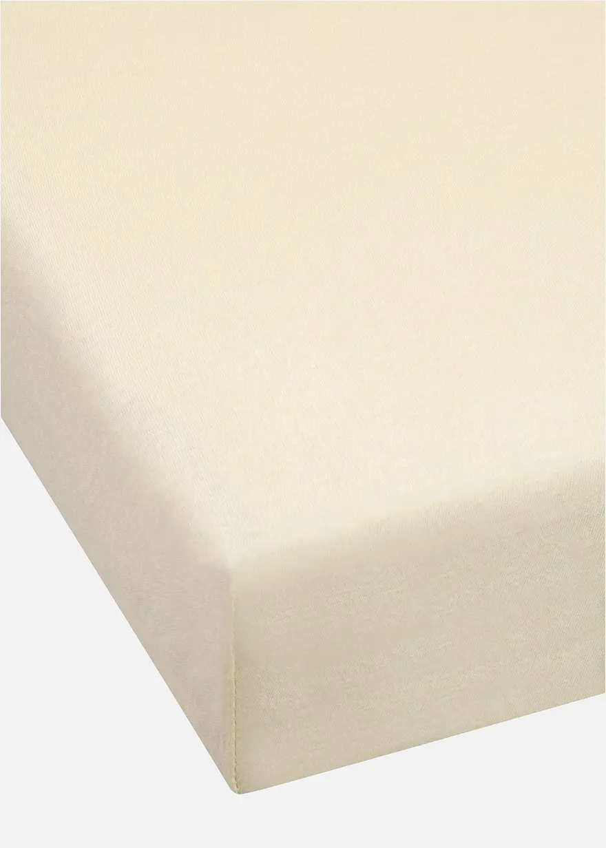 Spannbettlaken Jersey in gelb - bonprix Spannbettlaken Jersey in gelb - bonprix