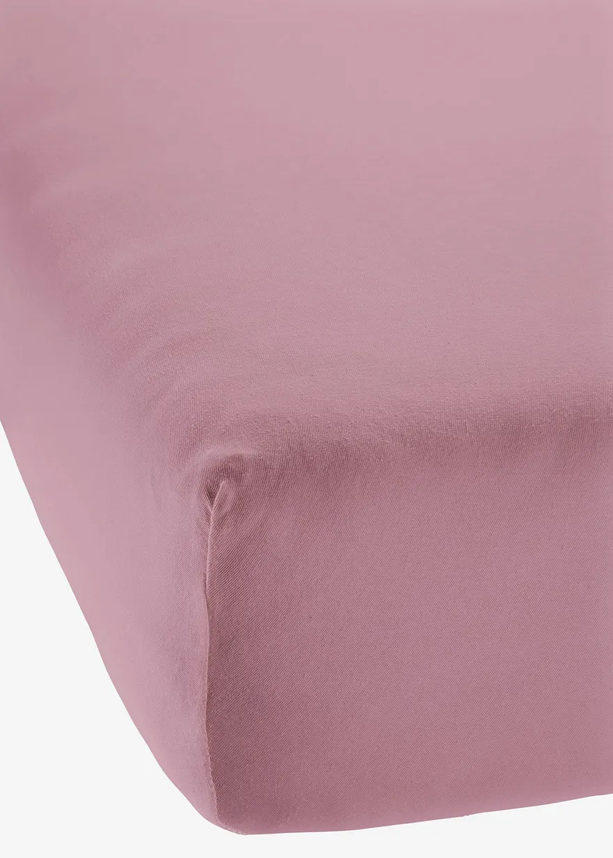 Jersey Comfort Spannbettlaken in lila - bonprix Jersey Comfort Spannbettlaken in lila - bonprix