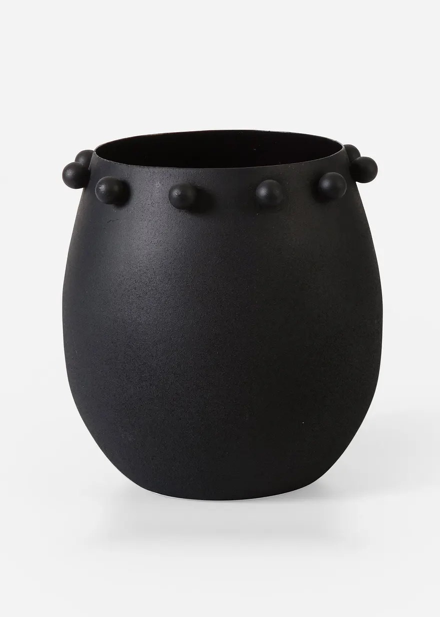 Übertopf in schwarz von vorne - bonprix Übertopf in schwarz von vorne - bonprix