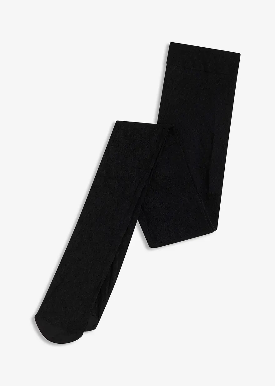Strumpfhose 70den aus Spitze in schwarz von vorne - bonprix Strumpfhose 70den aus Spitze in schwarz von vorne - bonprix