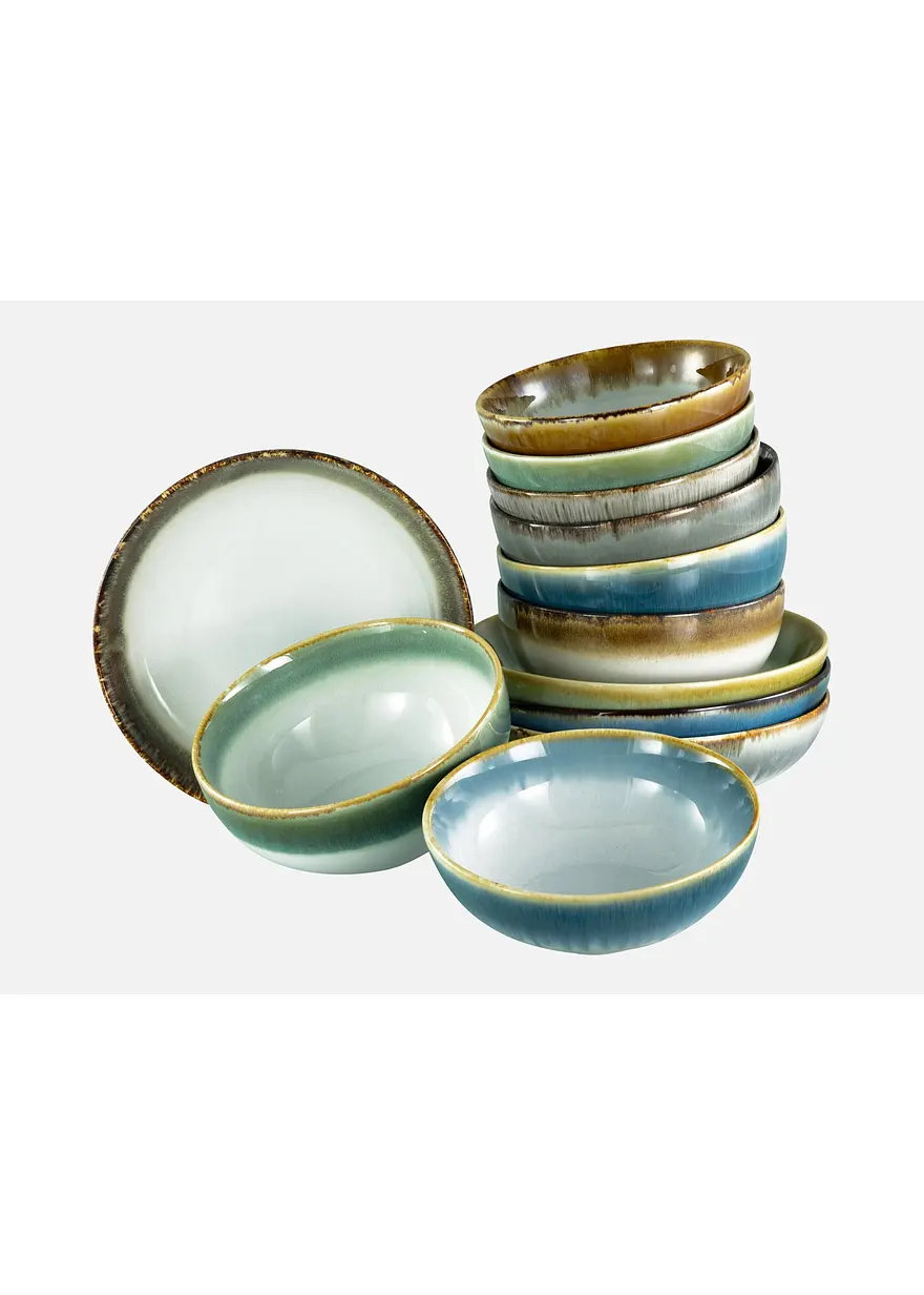 CreaTable Schüssel-Set (12-tlg. Set) in grün - CreaTable CreaTable Schüssel-Set (12-tlg. Set) in grün - CreaTable
