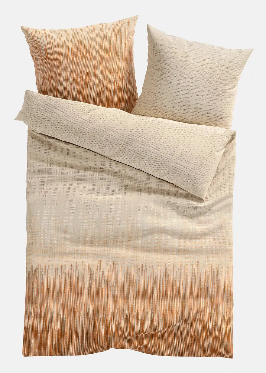 Bettwäsche mit Farbverlauf in beige von vorne - bonprix Bettwäsche mit Farbverlauf in beige von vorne - bonprix
