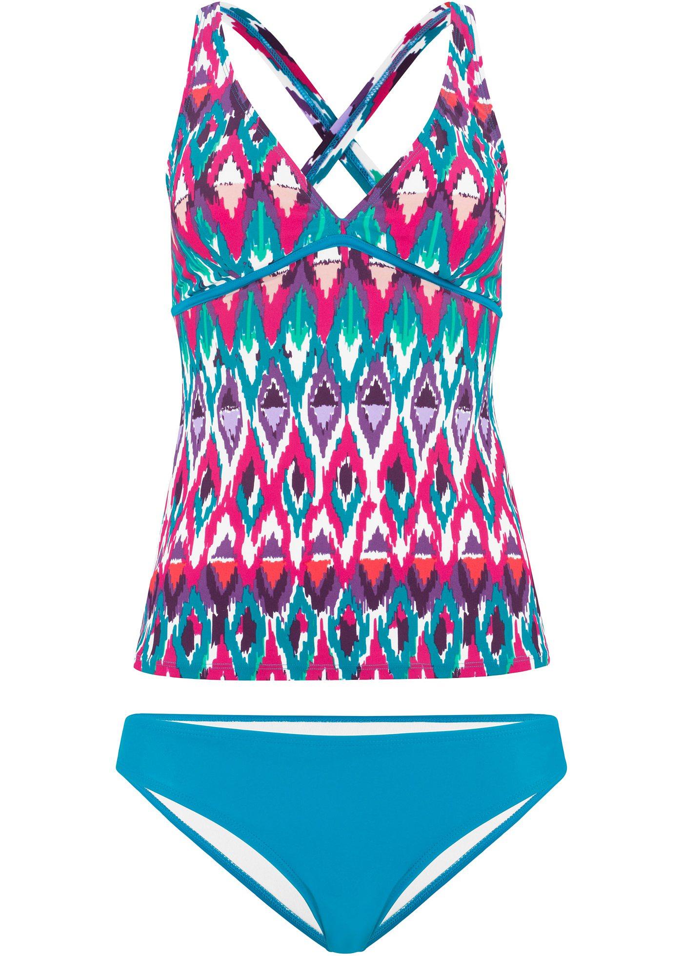 Outfits mit Tankini in blau für Damen von bonprix 1 FrauenOutfits de