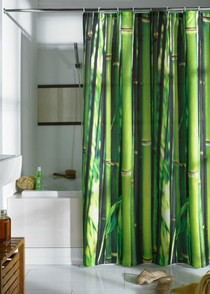 duschvorhang bambus hochwertiger duschvorhang mit attraktivem bambus