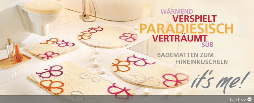 verspielt, süß Badematten