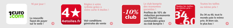 Toutes les tailles au meme prix