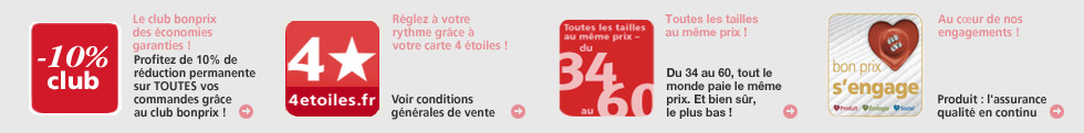 Toutes les tailles au meme prix