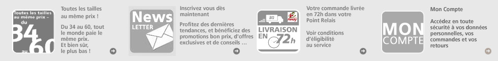 Toutes les tailles au meme prix