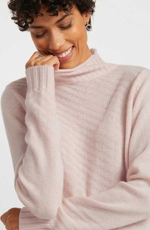 Damen - Wollpullover mit Good Cashmere Standard®-Anteil - hellrosa