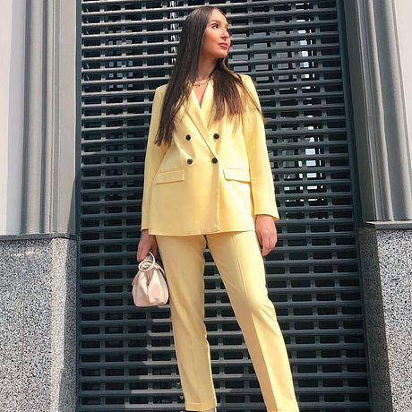 Damen - Business-Blazer - hellgelb