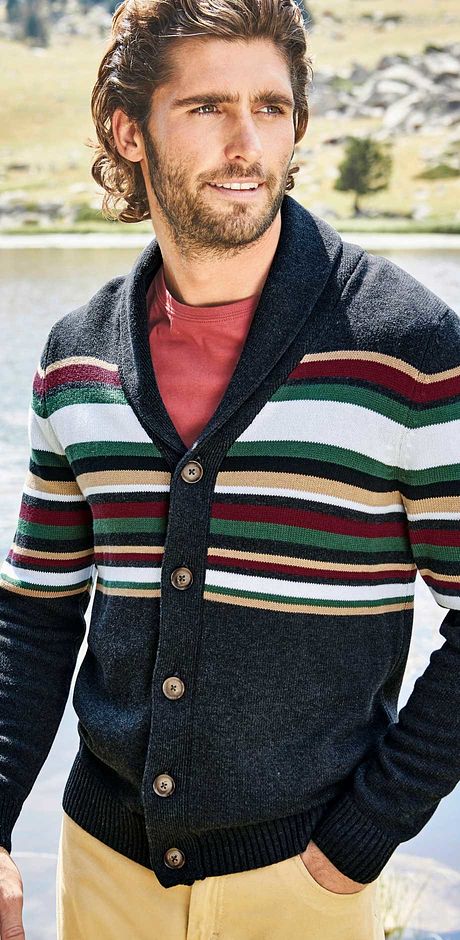 Herren Strickjacke