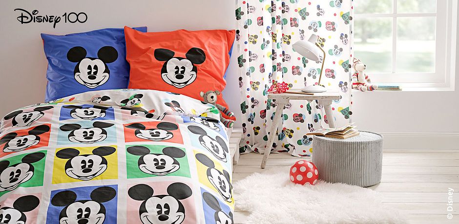 Inspiration - Disney Mickey Mouse Wendebettwäsche - bunt