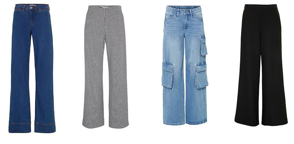 Damen - Komfort-Stretch-Jeans, Wide Fit - blau denim