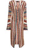 Long striped cardigan