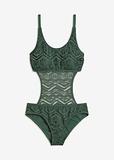 Green swimsuit