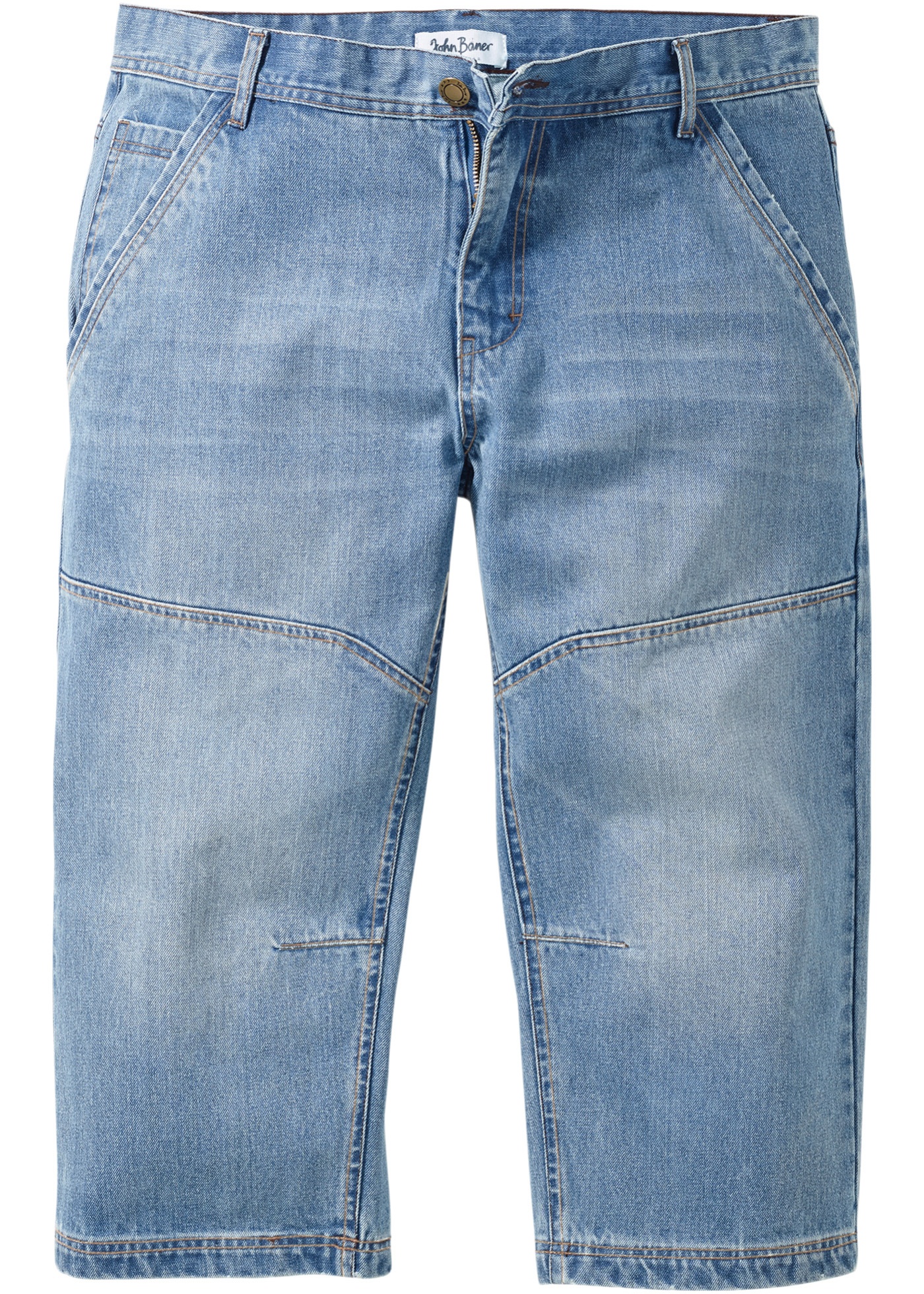 Regular Fit 3/4-Jeans, Tapered