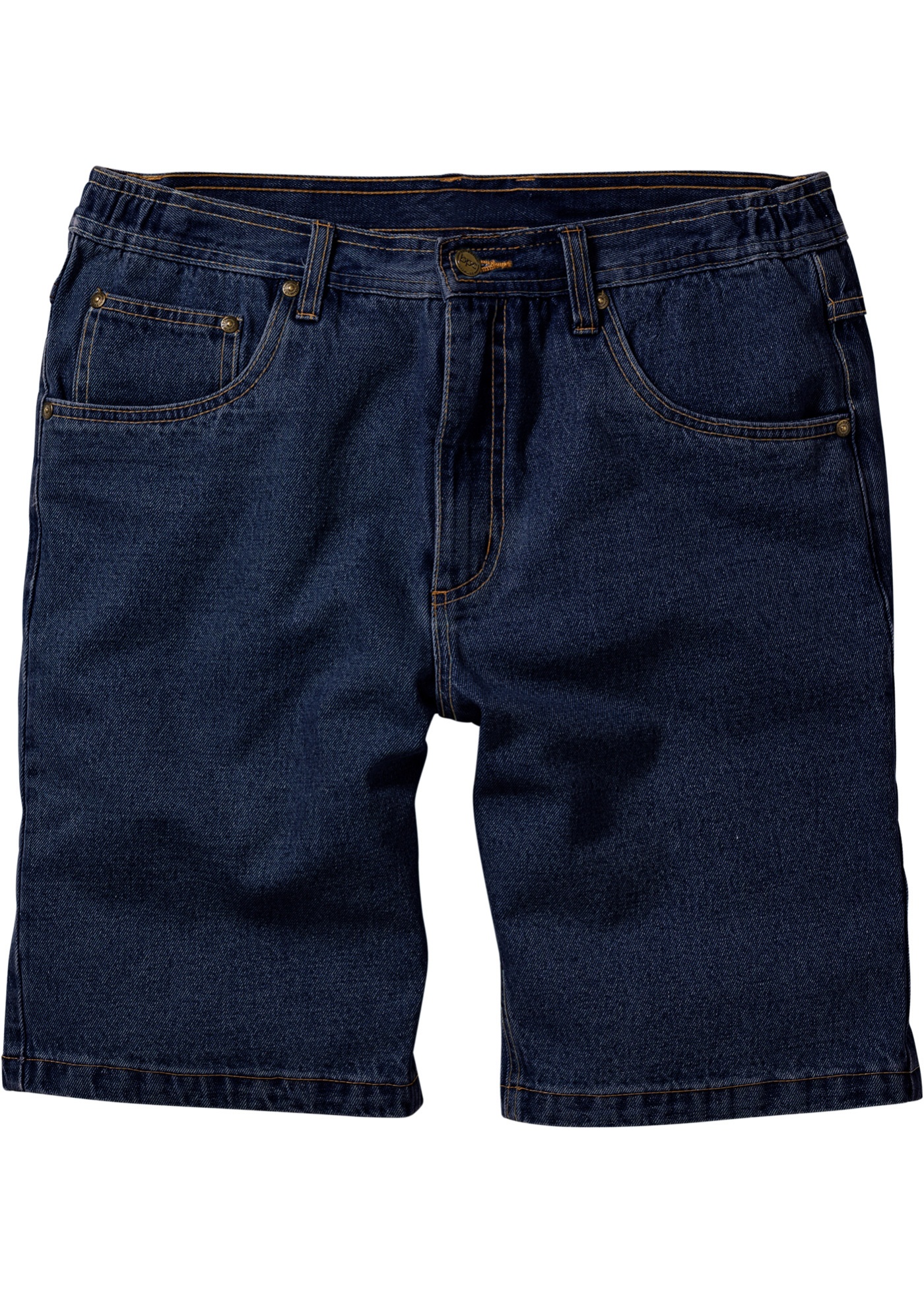 Classic Fit Jeans-Bermuda mit seitlichem Dehnbund
