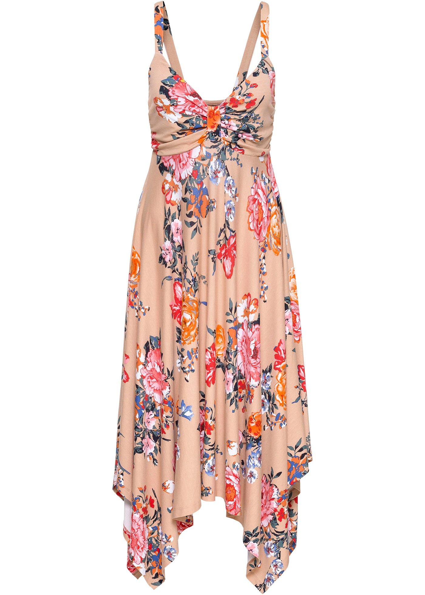 Midikleid mit asymmetrischem Saum Midikleid mit asymmetrischem Saum