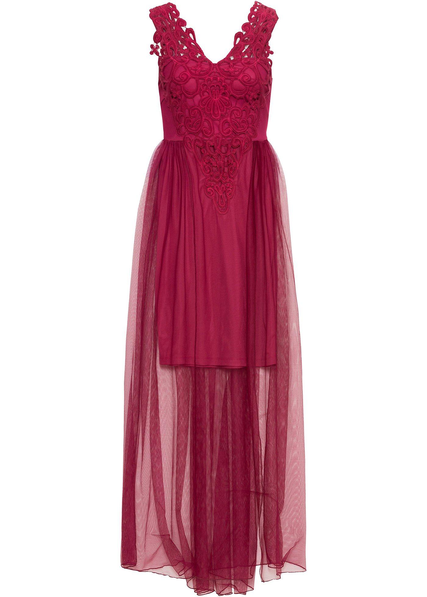 Abendkleid mit langem Mesh Abendkleid mit langem Mesh