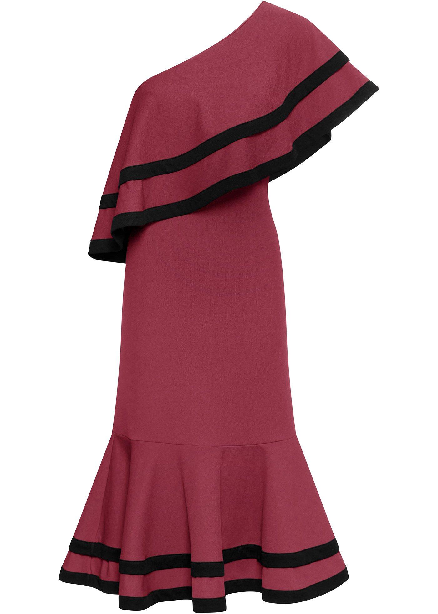 One-Shoulder-Kleid mit Volants One-Shoulder-Kleid mit Volants