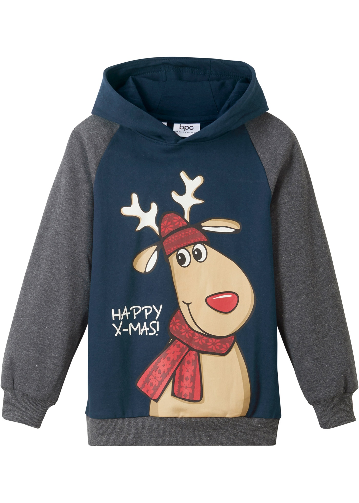 Jungen Kapuzensweatshirt mit Weihnachtsmotiv
