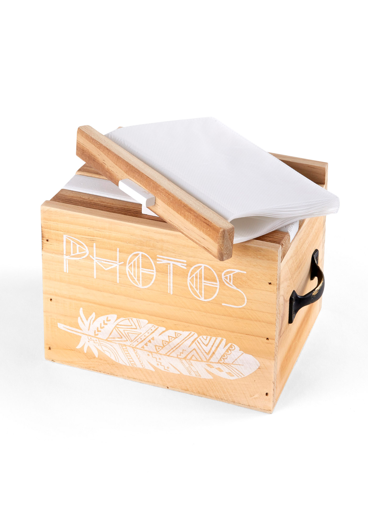 Fotoaufbewahrungsbox aus Holz