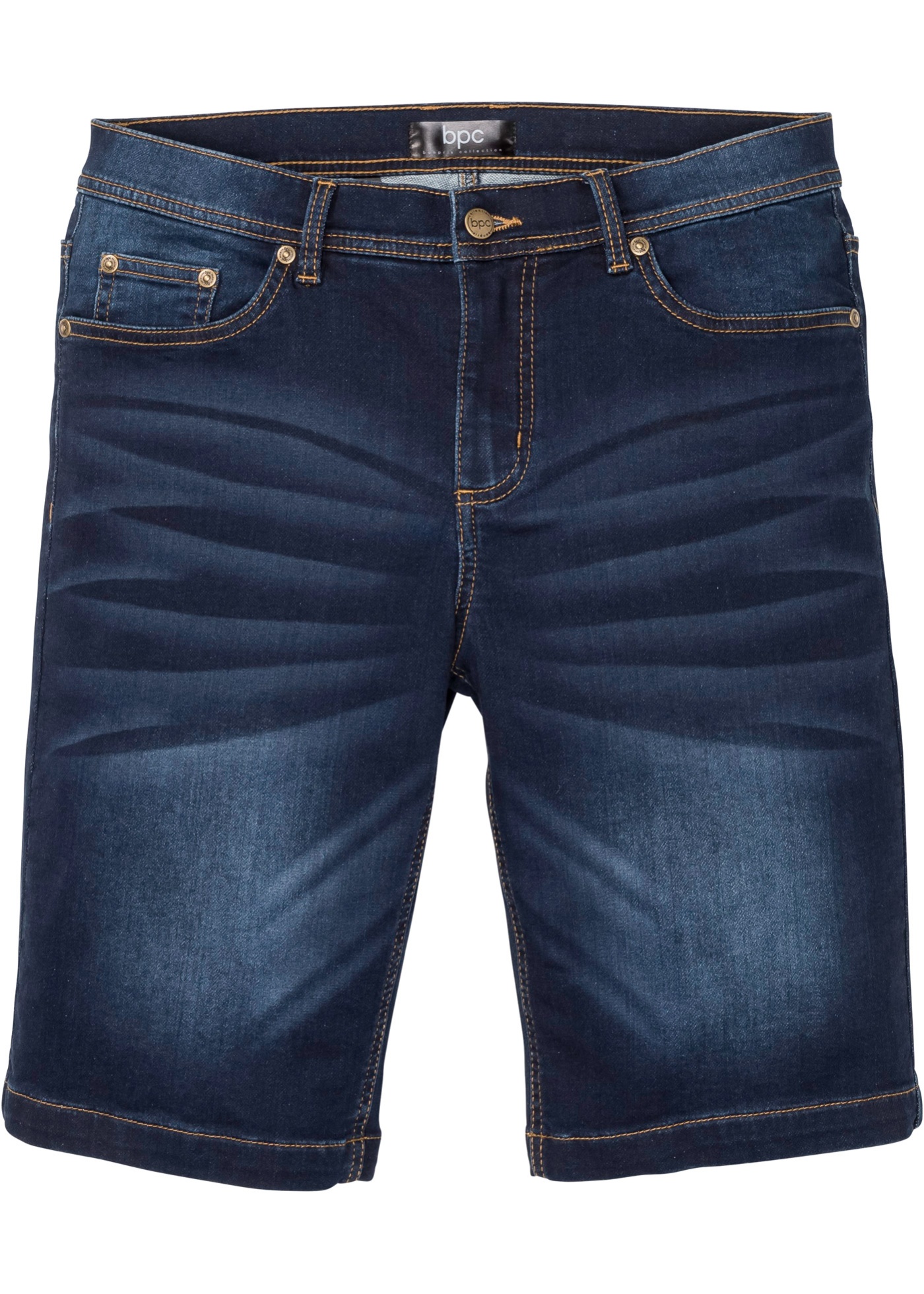 Stretch-Jeans-Bermuda m. Komfortschnitt, Regular Fit