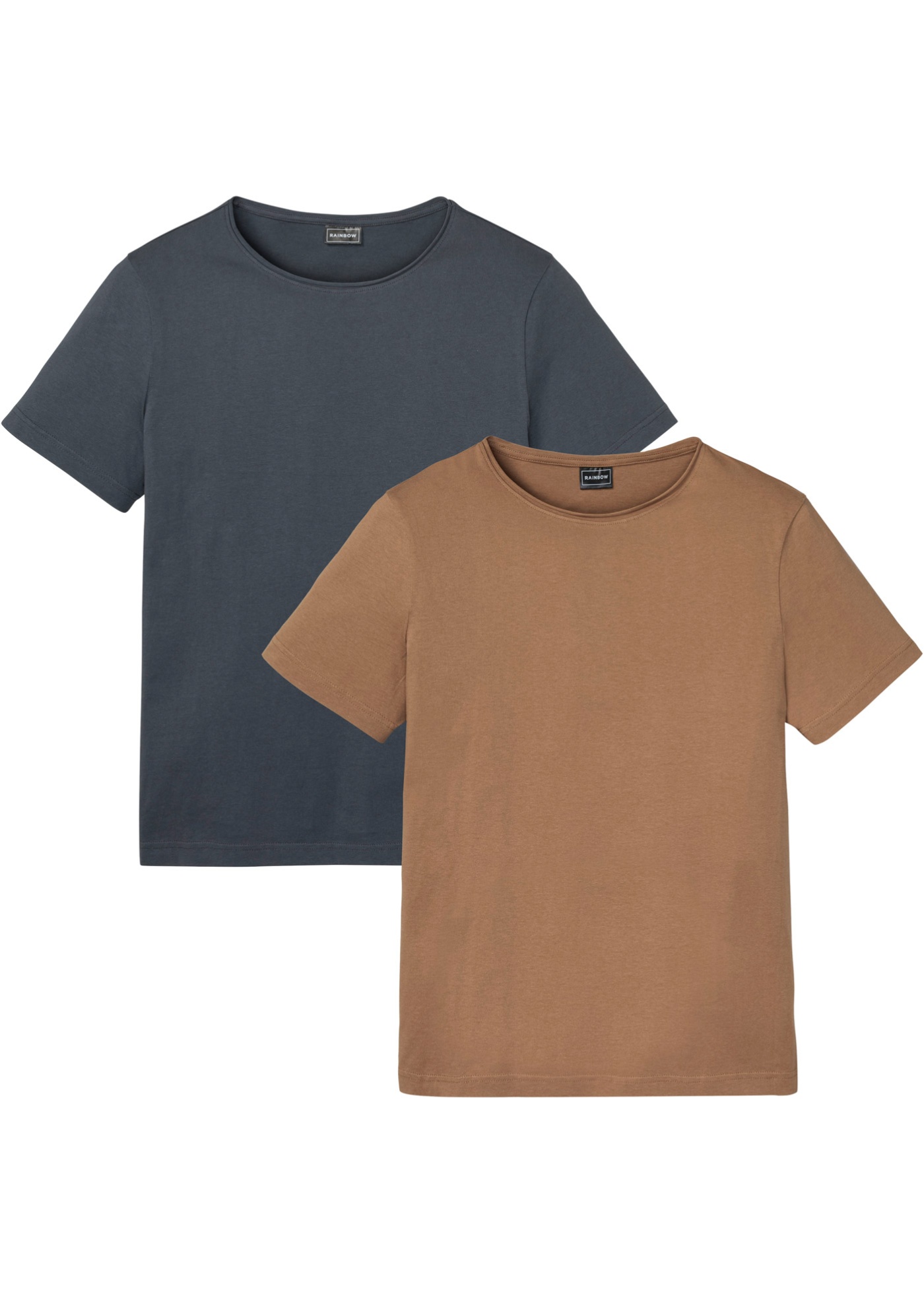 T-Shirt aus Bio Baumwolle (2er Pack), Slim Fit