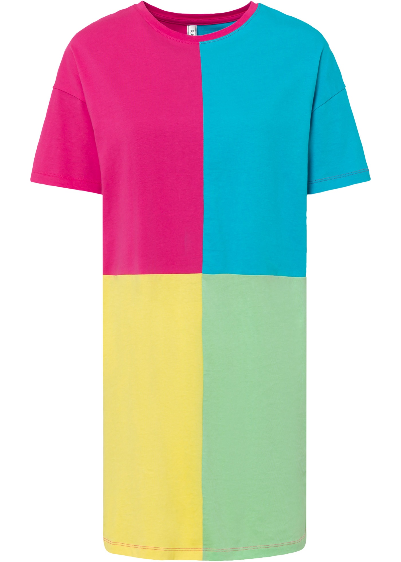 Shirtkleid in Colorblock
