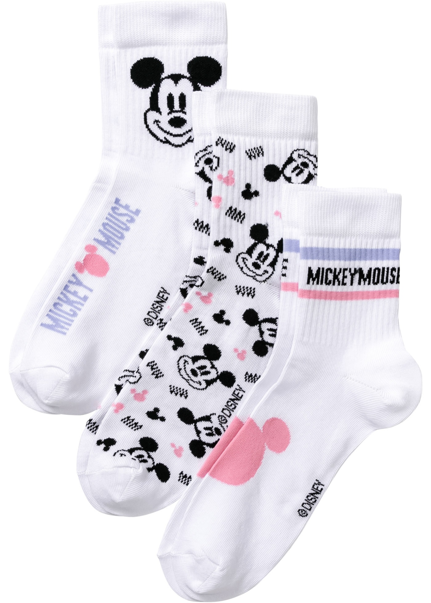 Krátke ponožky Mickey Mouse (3 ks)