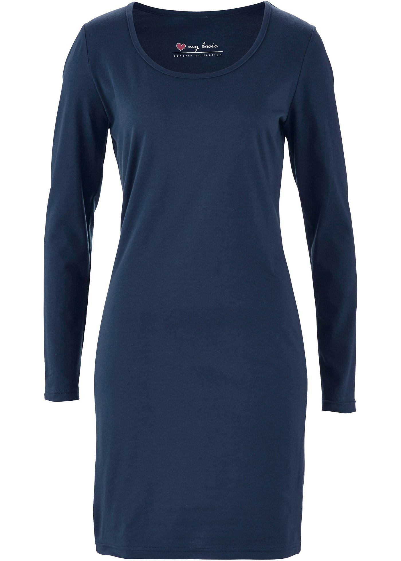 Stretch-Jerseykleid, Langarm Stretch-Jerseykleid, Langarm