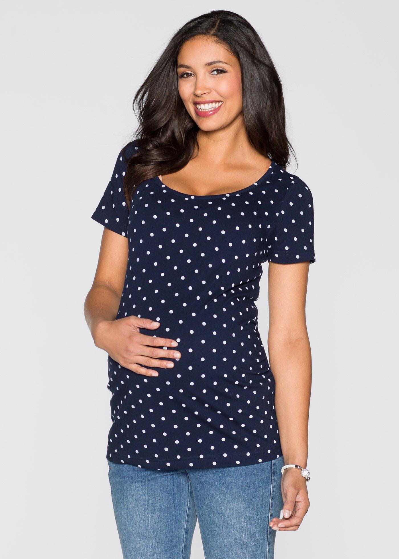 Shirt ciążowy  (2 szt.), bawełna organiczna - Bonprix