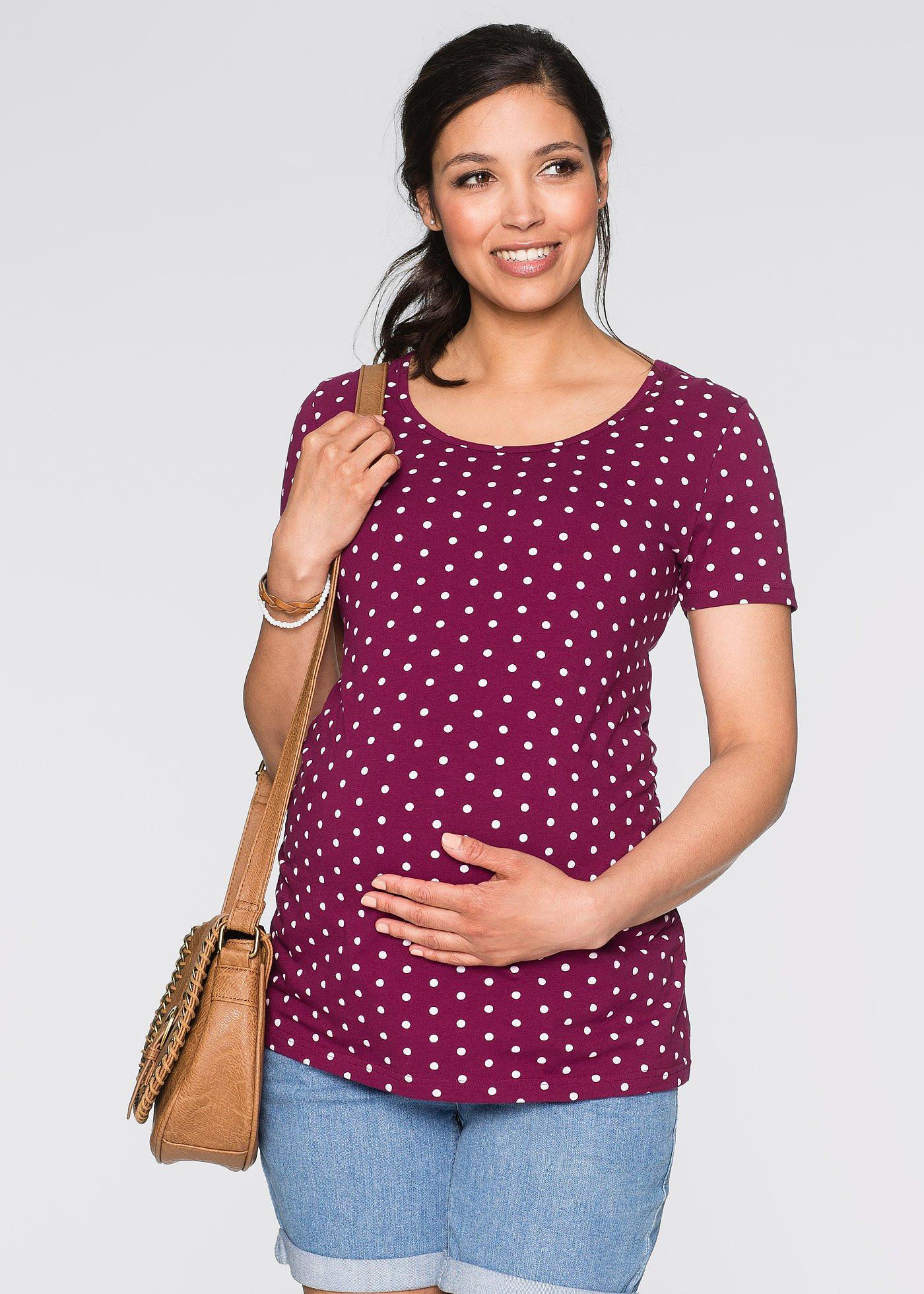 Shirt ciążowy  (2 szt.), bawełna organiczna - Bonprix