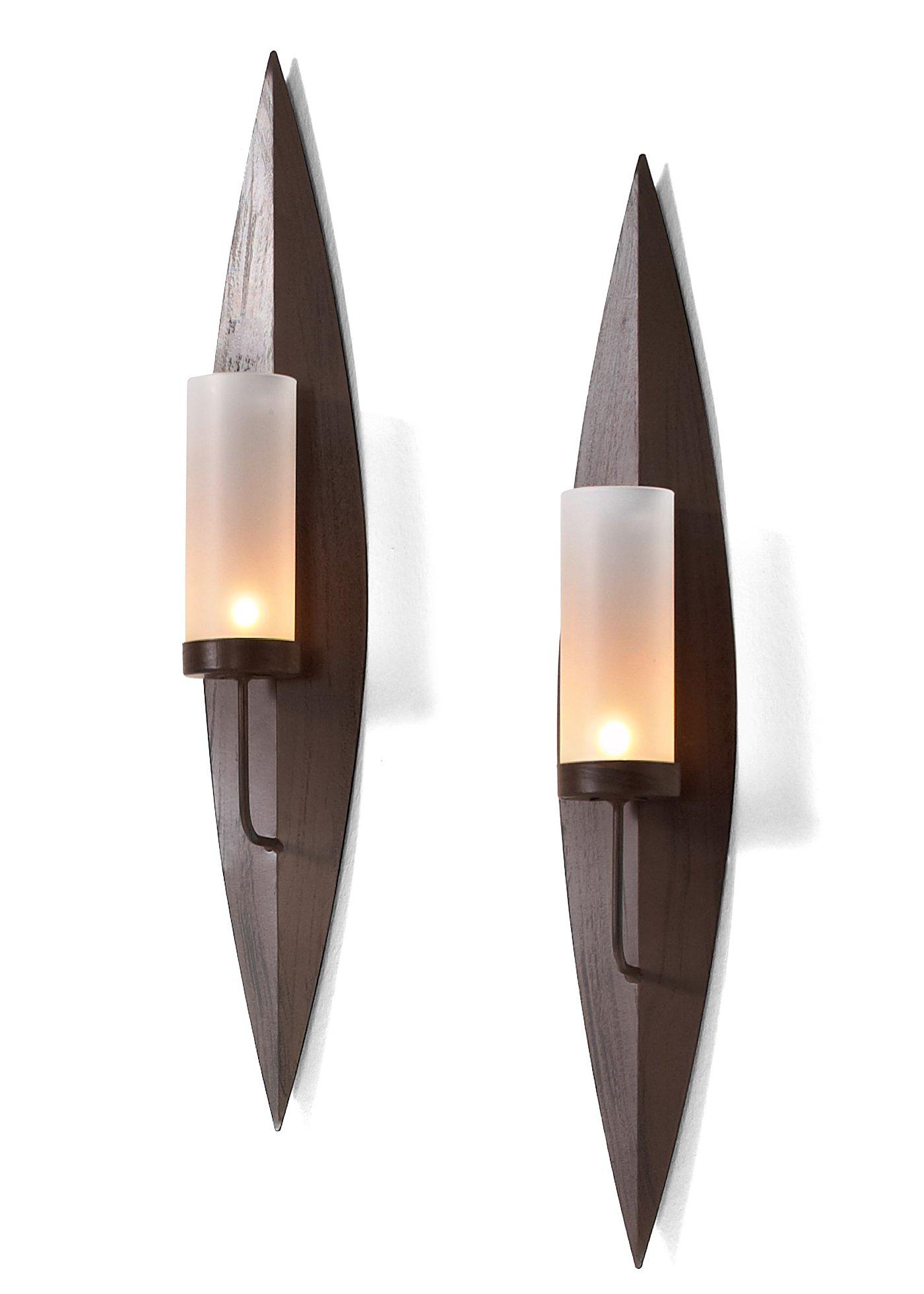 Für ein stilvolles und entspannendes Flair: Wandkerzenhalter - braun