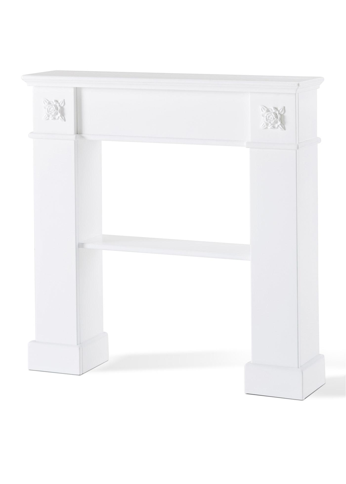 Dekorative und praktische Kaminkonsole - weiß