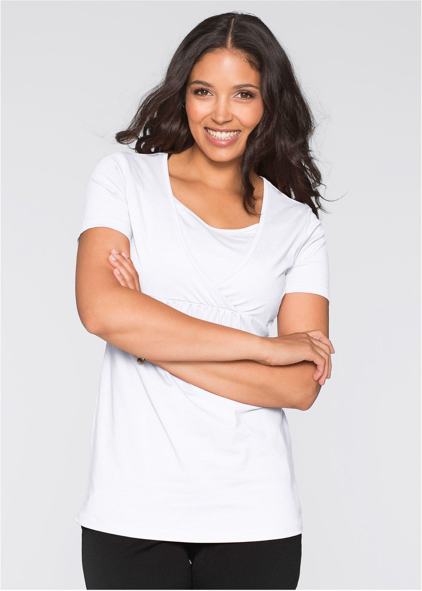T-shirt ciążowy i do karmienia, 2 w 1 (2 szt.) - Bonprix