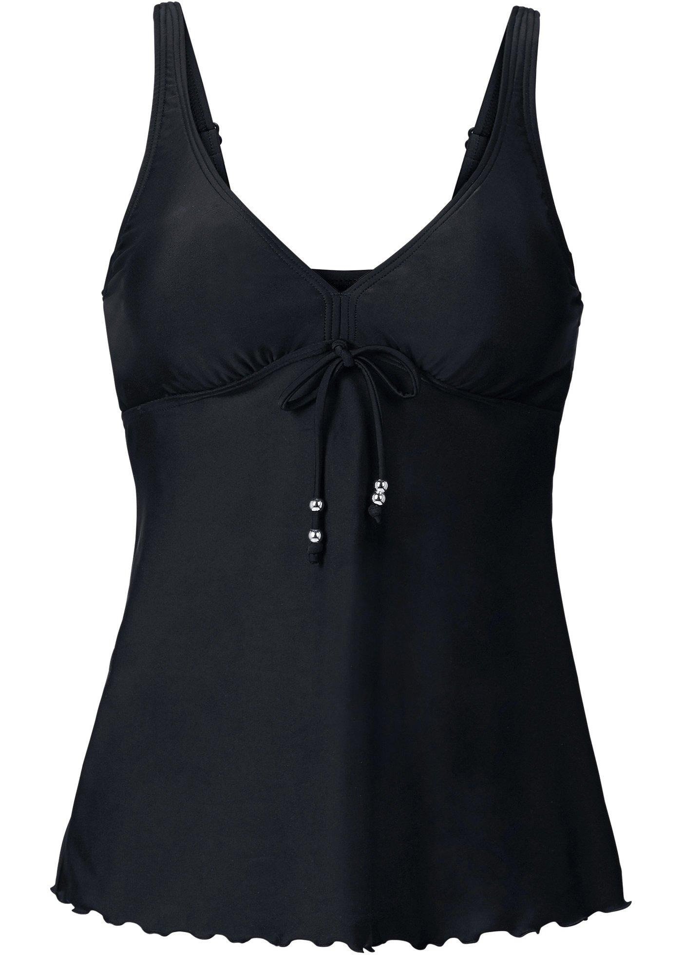 Tankini Oberteil Schwarz