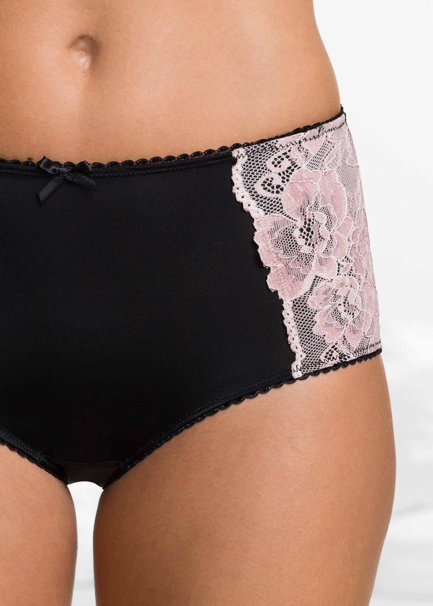 Figi maxi z mikrofibry (3 pary) - Bonprix