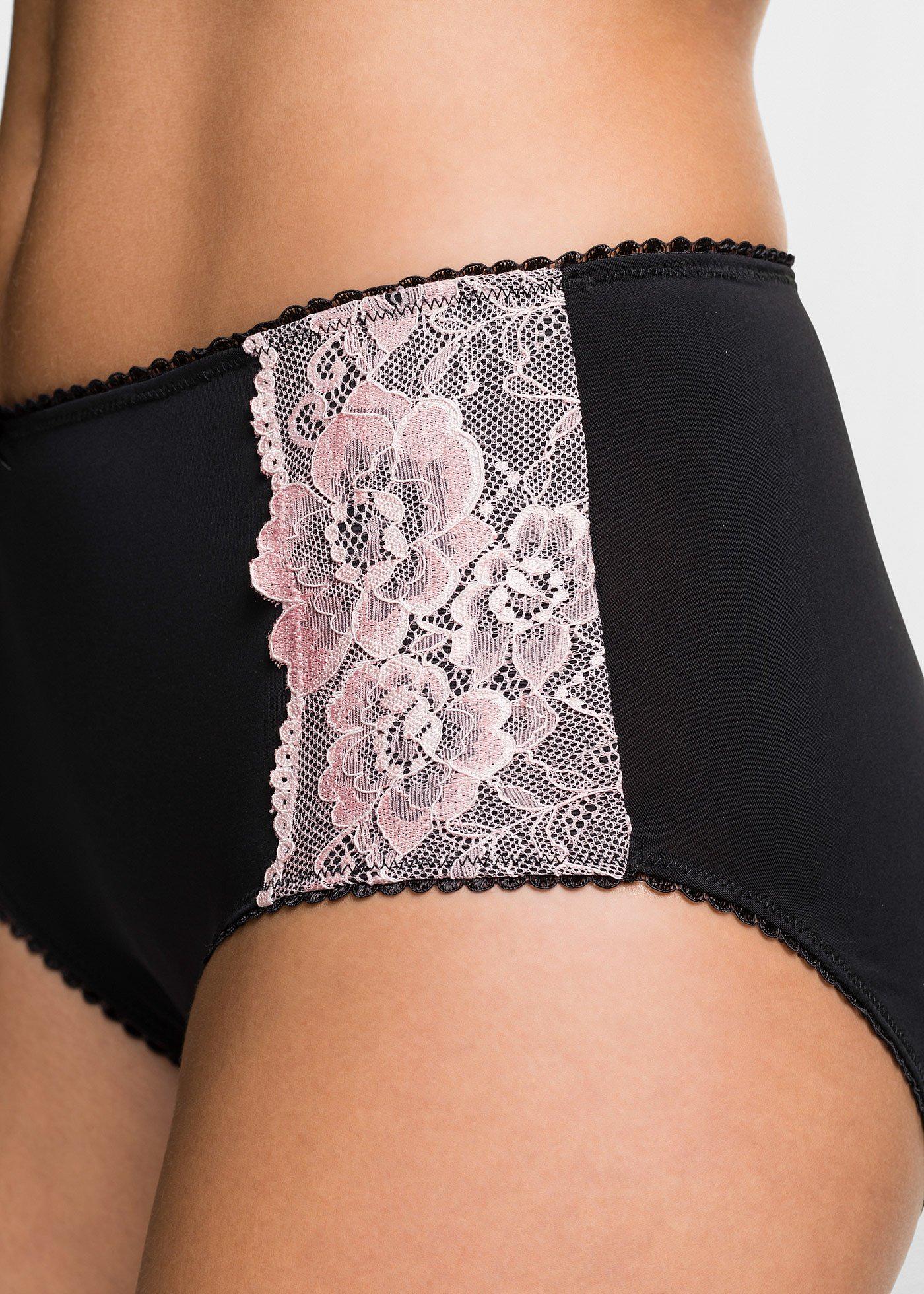 Figi maxi z mikrofibry (3 pary) - Bonprix