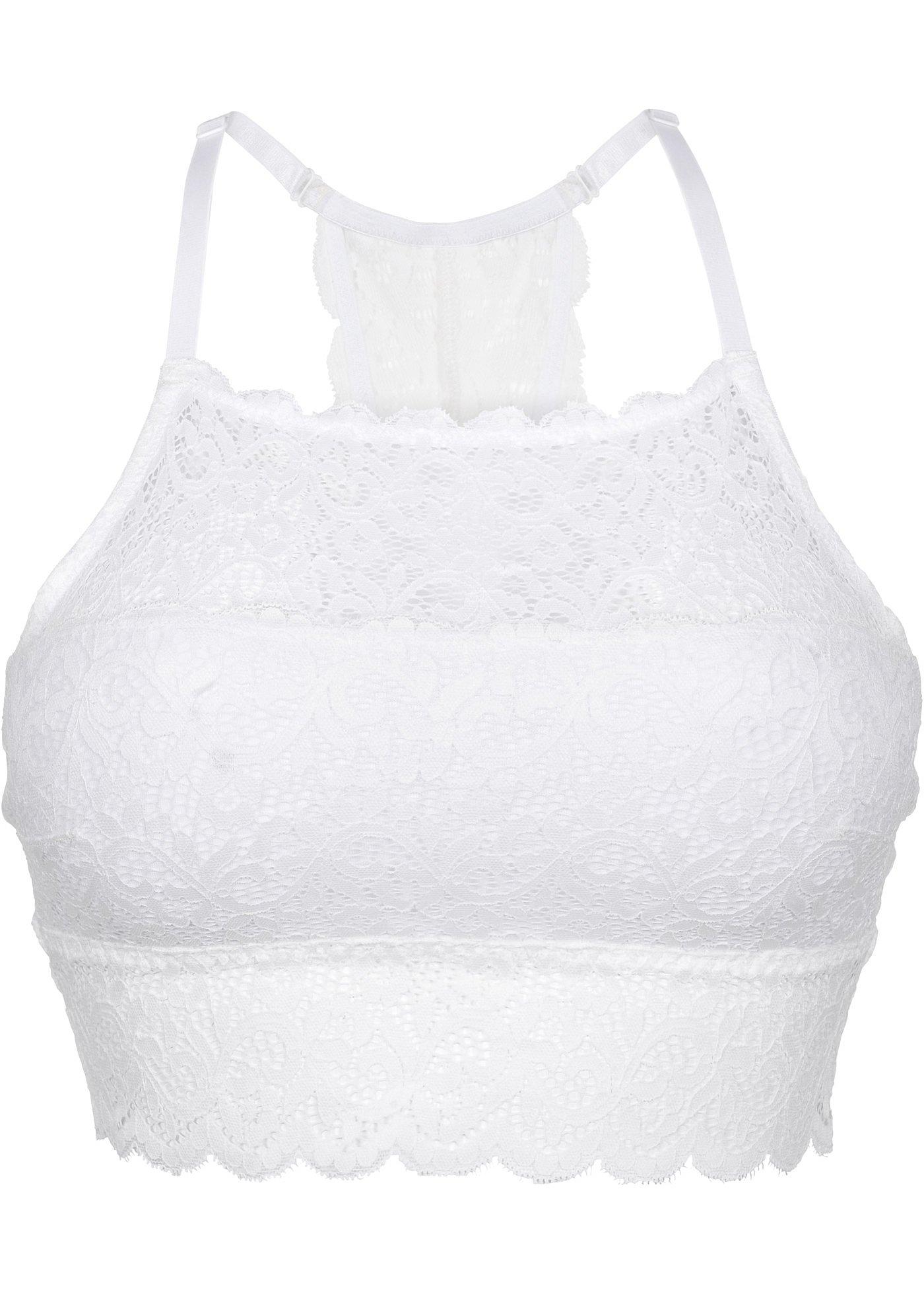 Biustonosz bustier z rozciągliwej koronki - Bonprix